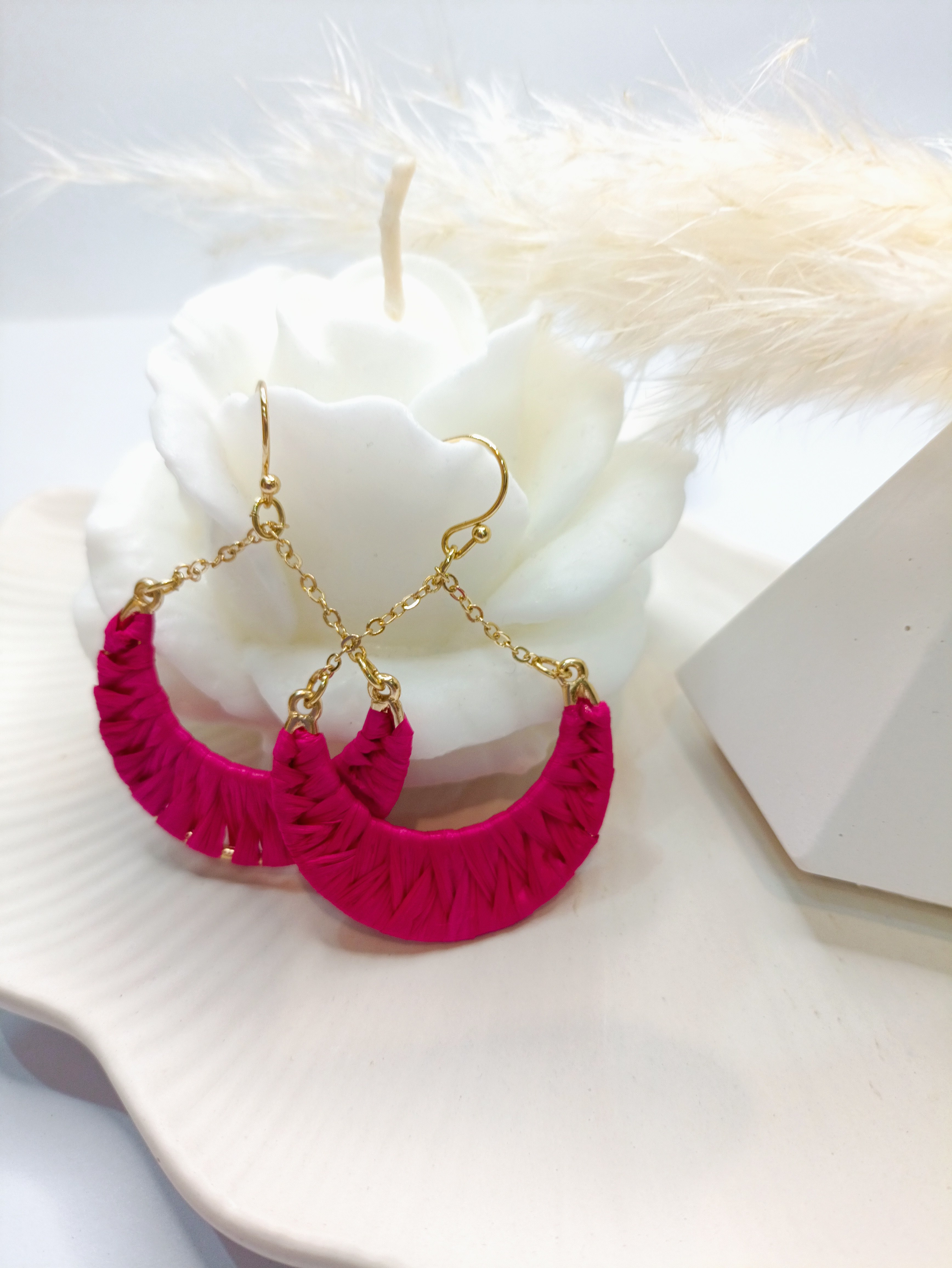 گوشواره ماه نیمه حصیری i am